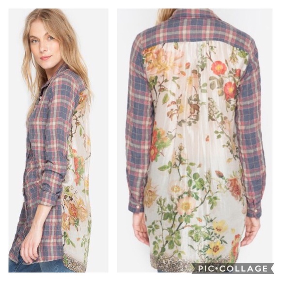 Johnny Was Tops - Johnny Was Workshop butterfly dream scarf back top